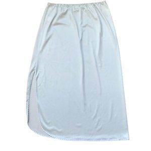 Vintage Light Blue Scallop Hem Skirt Liner Slip